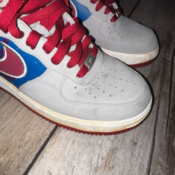 NIKE AIR FORCE 1 Low Tech Challenge Grey Magenta Shoes 488298-045 Mens Size 9 - Picture 11 of 13